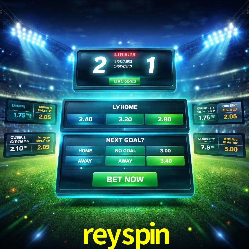 Vista de apuestas en vivo reyspin durante un partido en curso